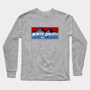 North Dakota Mountains Long Sleeve T-Shirt